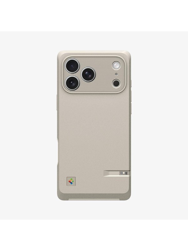 Spigen Classic LS MagFit Hoesje Geschikt voor Apple iPhone 17 Pro Max | Back Cover Compatibel met MagSafe | Beige & Grijs