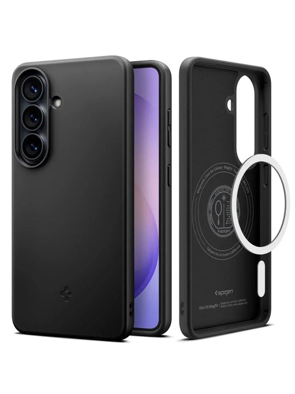Spigen Thin Fit (MagFit) mobiele telefoon behuizingen 16 cm (6.3") Hoes Zwart