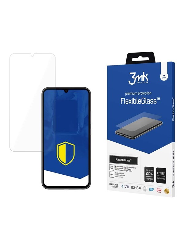 3mk Tempered glass for Samsung Galaxy A34 5G hybrid flexi 7H series FlexibleGlass