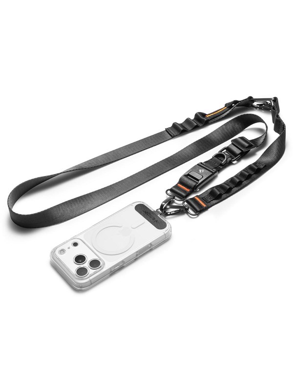 Spigen Universal Crossbody Lanyard Strap DA30M | Crossbody | Geschikt voor Toestellen met Lanyard Bevestiging | Zwart