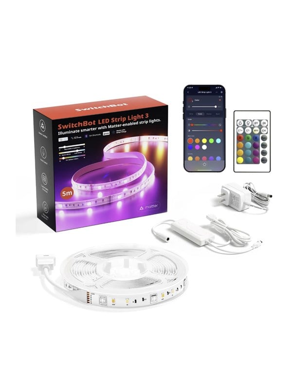 Switchbot Led-Stripverlichting, 3 Led-Strips Voor Huisautomatisering.