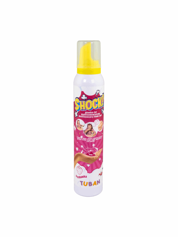Tuban Shock! - Multisensorische Schuim-Gel - Aardbei 200 Ml