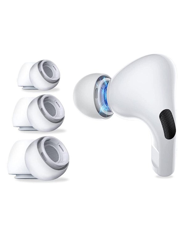 Tech-Protect Ear Tips for AirPods Pro 1/2 in sizes S/M/L - White (3 pcs)