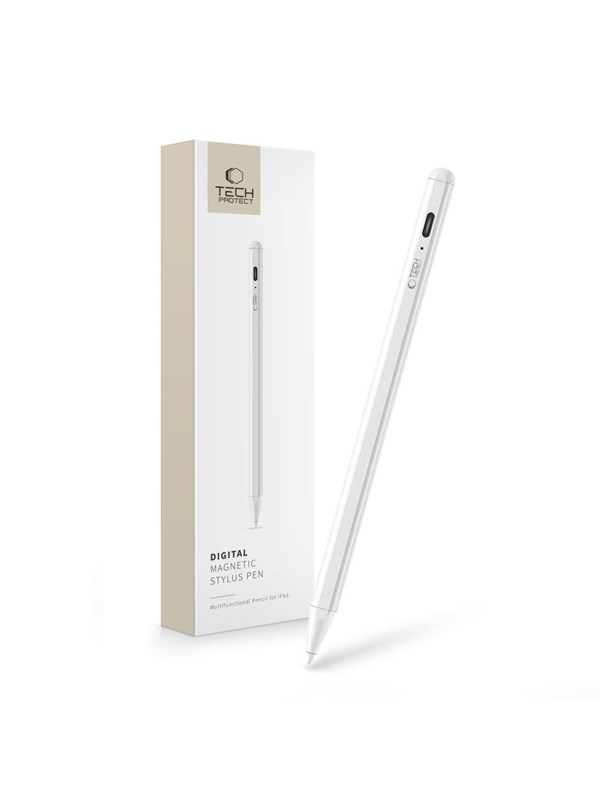 Tech-Protect Digital Magnetic Stylus for iPad - White