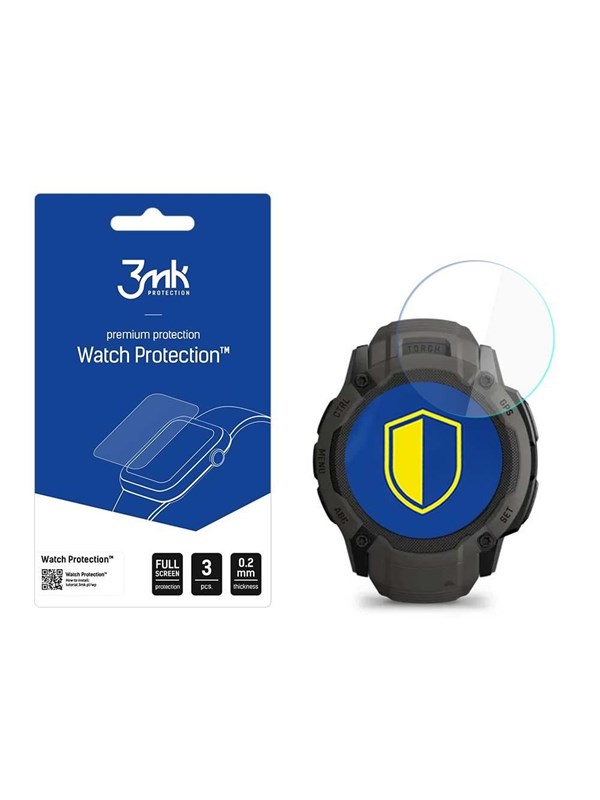 3mk Watch Protection v. FlexibleGlass hybrid glass on Garmin Instinct 2X