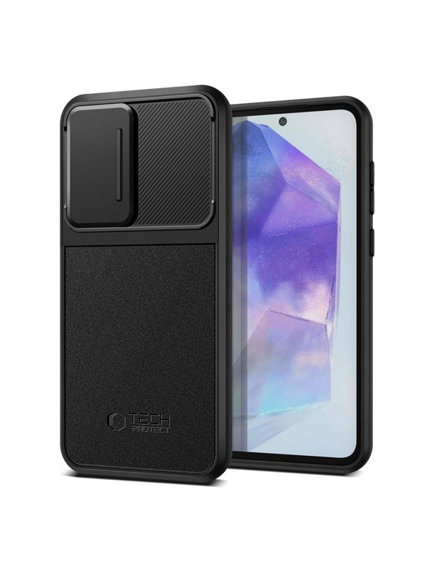 Tech-Protect Velar Cam+ Case for Samsung Galaxy A55 5G - Black