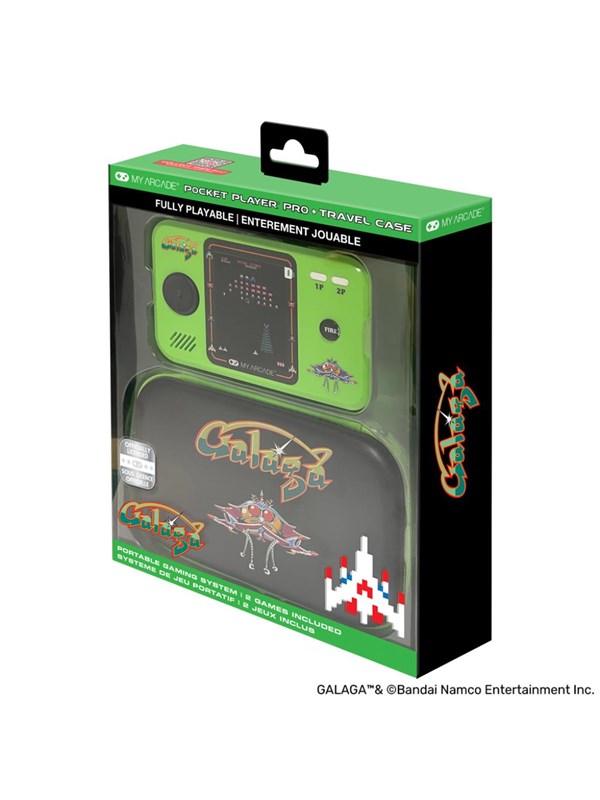 My Arcade POCKET PLAYER PRO + TRAVEL CASE GALAGA G