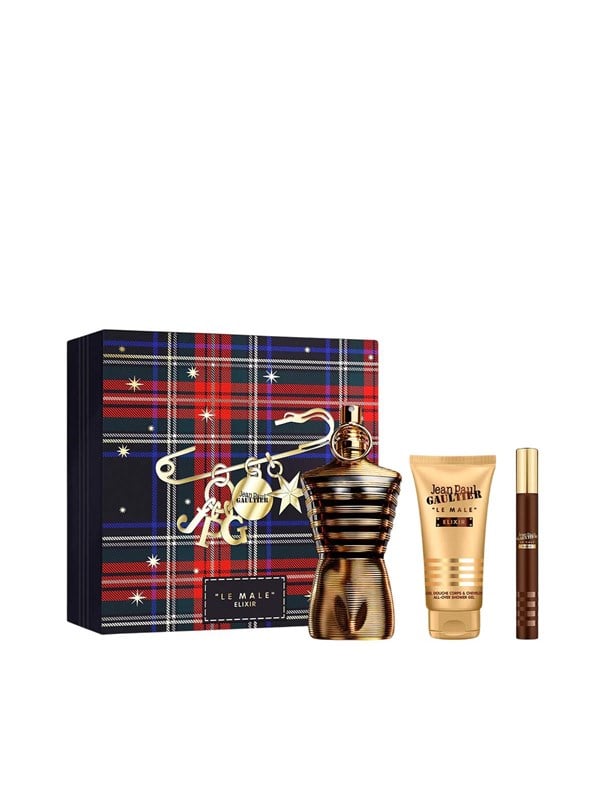 Jean Paul Gaultier Le Male Elixir 125ml Edp + 10ml Edp Spray + Showergel Geschenkset