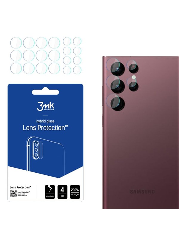 3mk Lens Protection hybrid camera glass for Samsung Galaxy S22 Ultra 5G