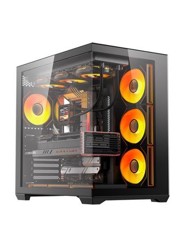 Darkflash C280 Computer Case + 7 Fans - Case - Zwart