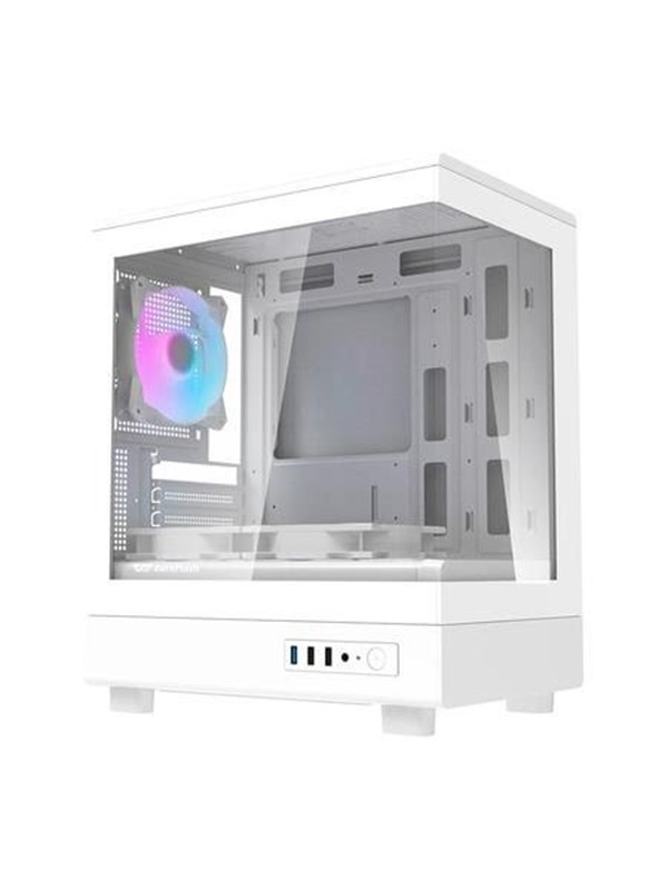 Darkflash DB330M Computer Case + 3 Fans - Case - Wit