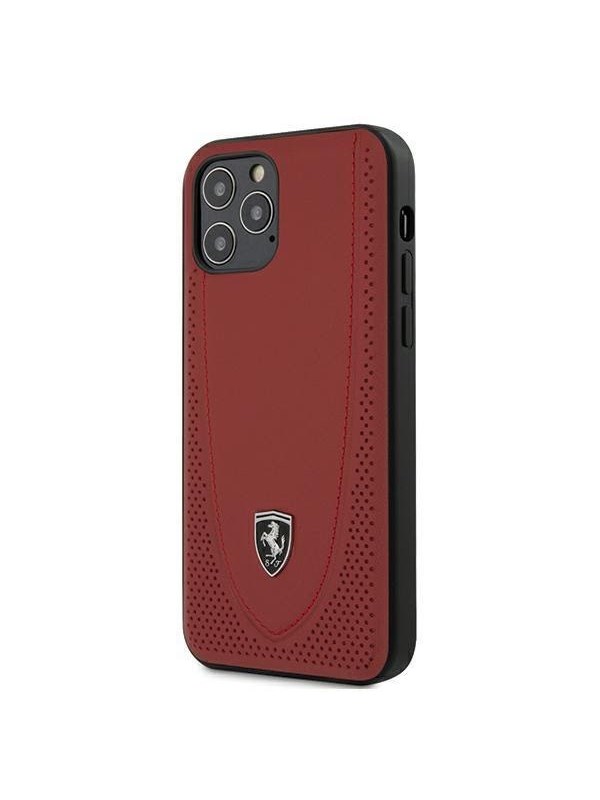 Ferrari Off Track Perforated Case for iPhone 12 / iPhone 12 Pro - Red