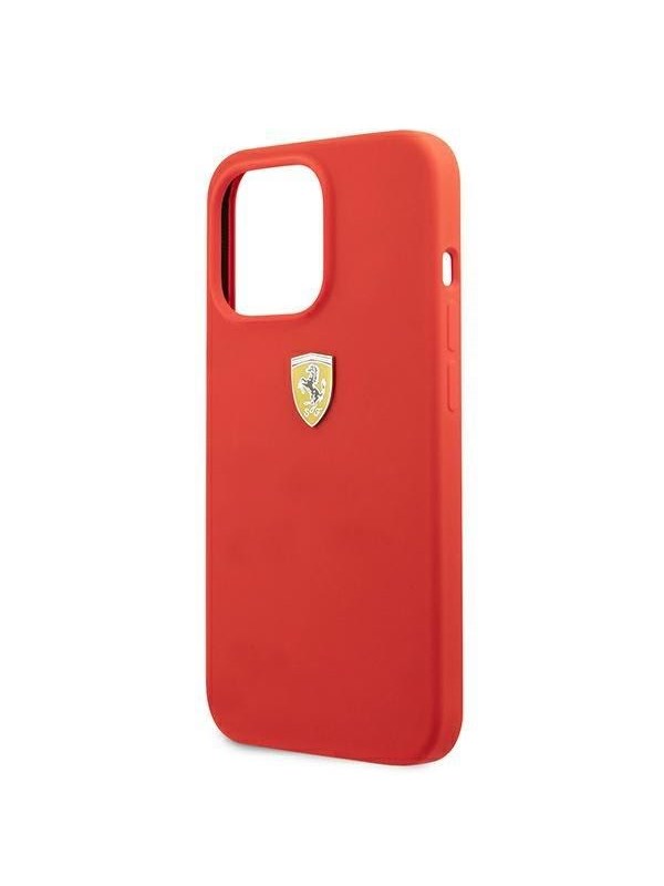 Ferrari Silicone Case for iPhone 13 Pro Max - Red