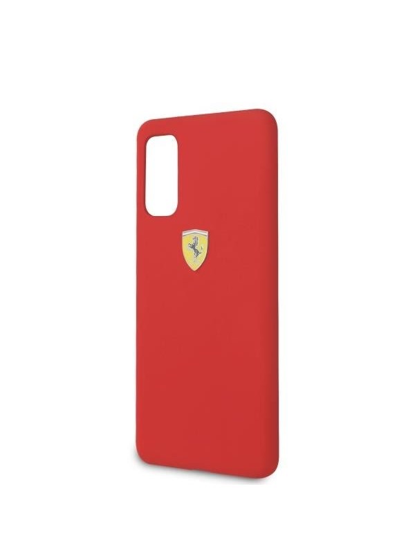 Ferrari Silicone Case for Samsung Galaxy S20 - Red