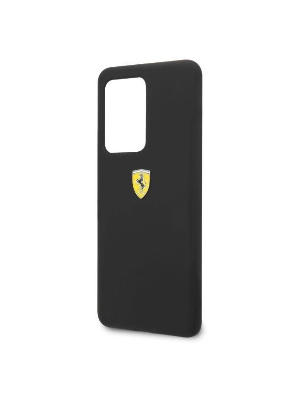 Ferrari SF Silicone Back Cover - Geschikt voor Samsung Galaxy S20 Ultra - Zwart
