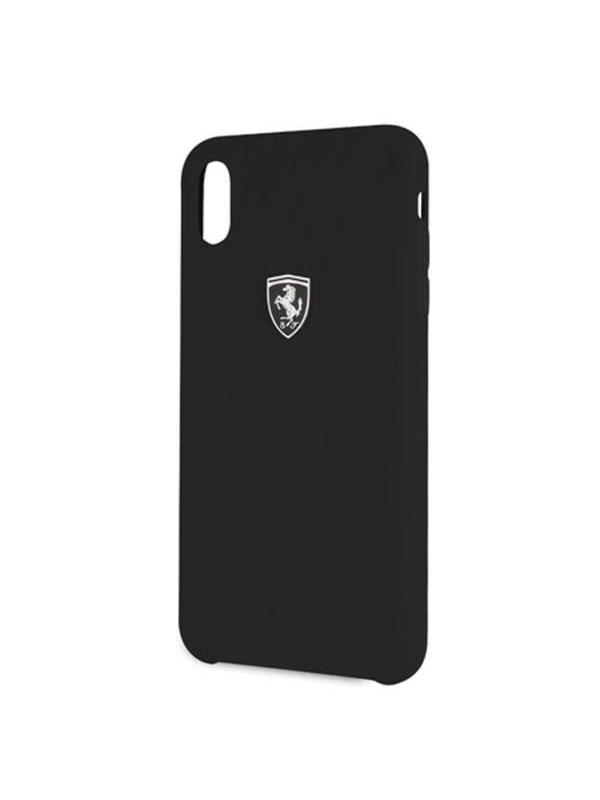 Ferrari Silicone Off Track Case for iPhone Xs Max - Black