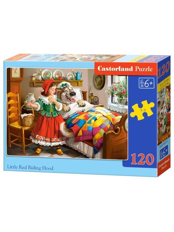Castorland Little Red Riding Hood & The Wolf Puzzle - 120 Pieces - 6+ Years Vloer