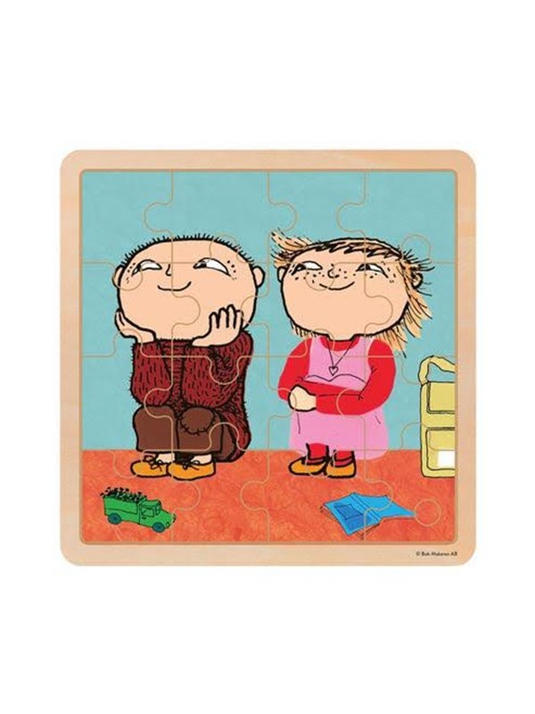 Barbo Toys Puzzle 16 Pcs Wooden Puzzle Friends Hout