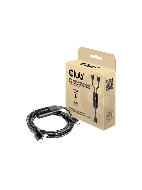 Club 3D - USB-C cable - 24 pin USB-C to 24 pin USB-C - 1.83 m