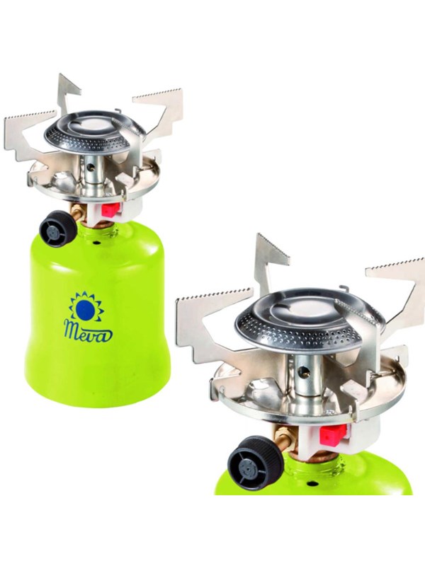 Meva Stove for Punctured Gas Cartridges FOCUS piezo Igniter 1.4kW