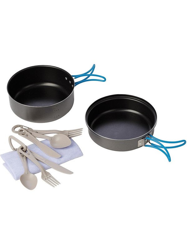 Meva Tourist dishes with cutlery SET for 2 people.