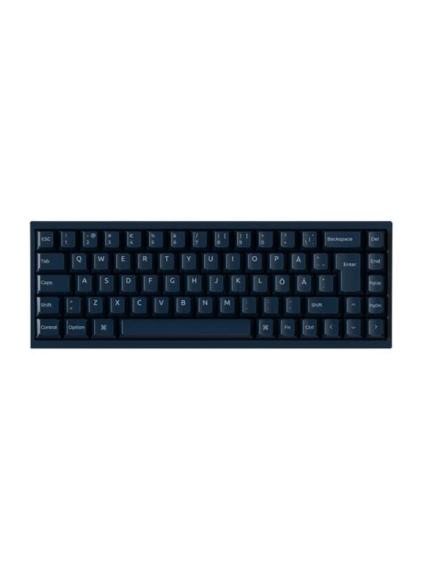 Keychron Q16 HE 65% 8K Wired Ceramic - Gaming Toetsenbord - Zonder Numpad - Noords - Blauw
