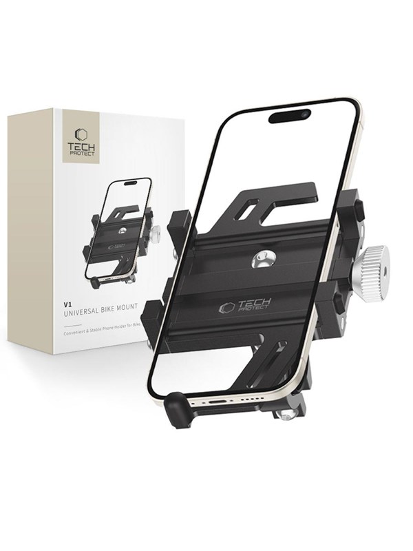 Tech-Protect V1 Universal Bicycle Holder for Phone - Black