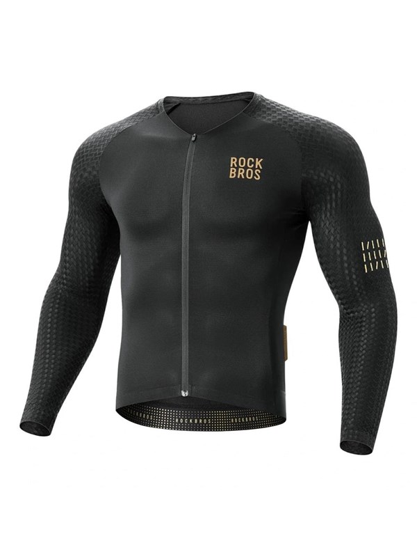 Rockbros YDCX008 Diamond Long Sleeve Cycling Jersey Size XXXL - Black