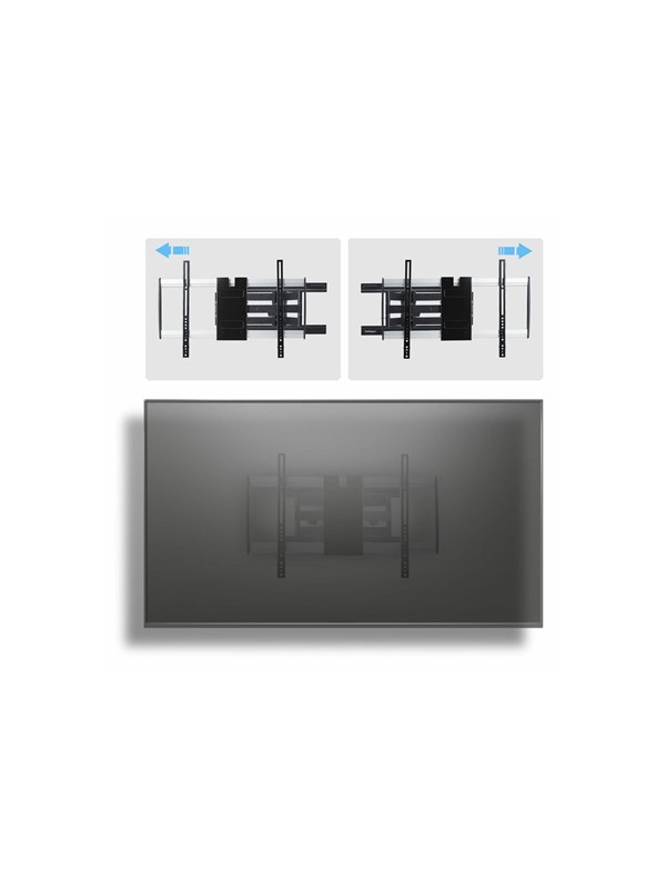 StarTech.com Startech mounting kit - articulating - for flat panel - low profile VESA 600x400 45Kg - black silver - TAA Compliant - Max 45 kg - recommended for 65"