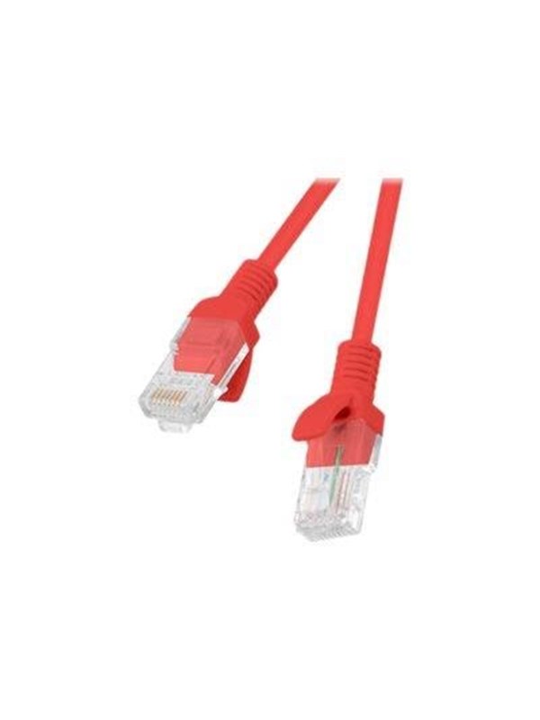 Lanberg patch cable - 50 cm - red RAL 3017 - Rood - 0.5m