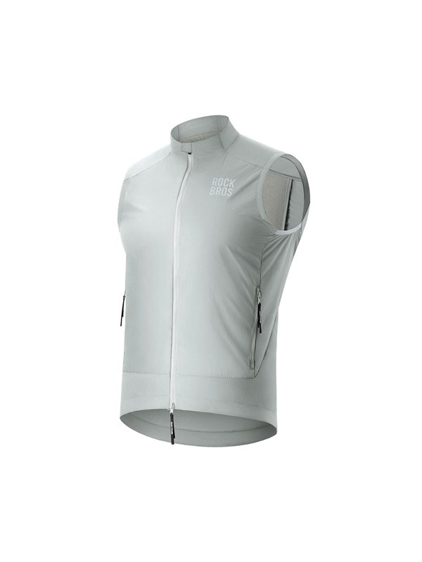 Rockbros YDMJ003 Spring/Autumn Windproof Vest Size XL - White/Gray