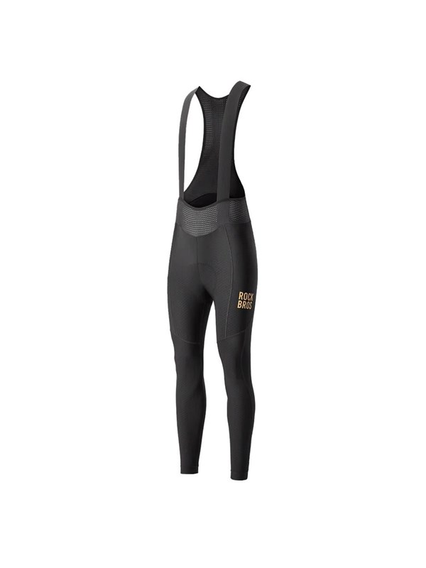 Rockbros YDCK012-1 Long Fleece Bib Tights with Pad Size S - Black