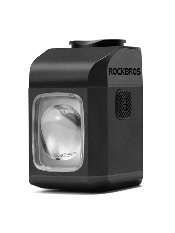 Rockbros M8 1600lm front bike light with remote control 10m rechargeable 4000 mAh - black