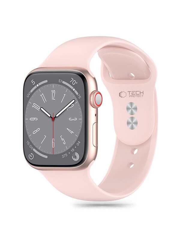 Tech-Protect Silicone Strap for Apple Watch 4 / 5 / 6 / 7 / 8 / 9 / SE (38 / 40 / 41 mm) - Pink
