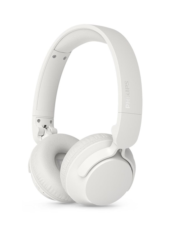 PHILIPS TAH4500WT/00 - Draadloze On-Ear Koptelefoon - Active Noise Cancelling - Bluetooth 6.0 - Tot 70 Uur Batterijduur - Dynamic Bass - Multipoint - Snelladen 5 Min = 4 Uur - Wit