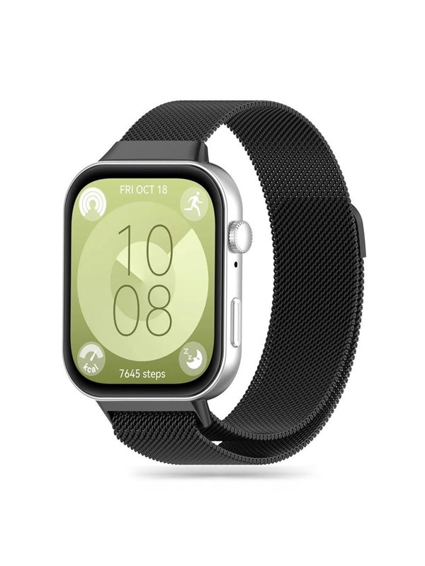 Tech-Protect MilaneseBand Strap for Huawei Watch Fit 3 - Black