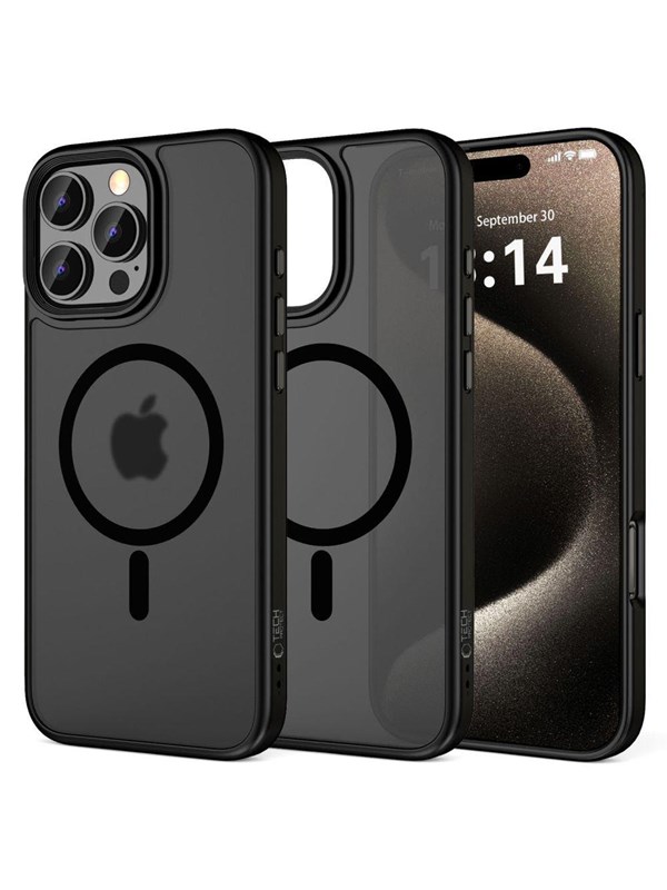 Tech-Protect - Telefoon Hoesje Geschikt voor iPhone 16 Pro Max met MagSafe - Zwart