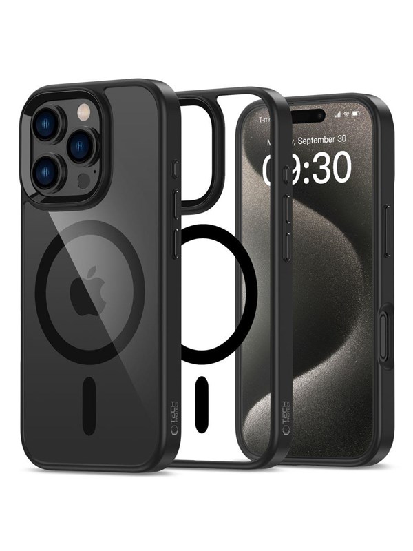 Tech-Protect - Telefoon Hoesje Geschikt voor iPhone 16 Pro met MagSafe - Doorzichtig