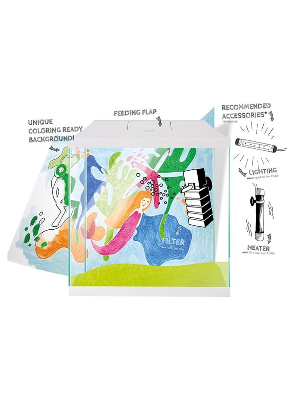 AQUAEL Aquarium Set Leddy Mini 35 White