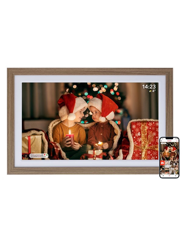 Rollei Smart Frame WiFi 212 - Wood Brown