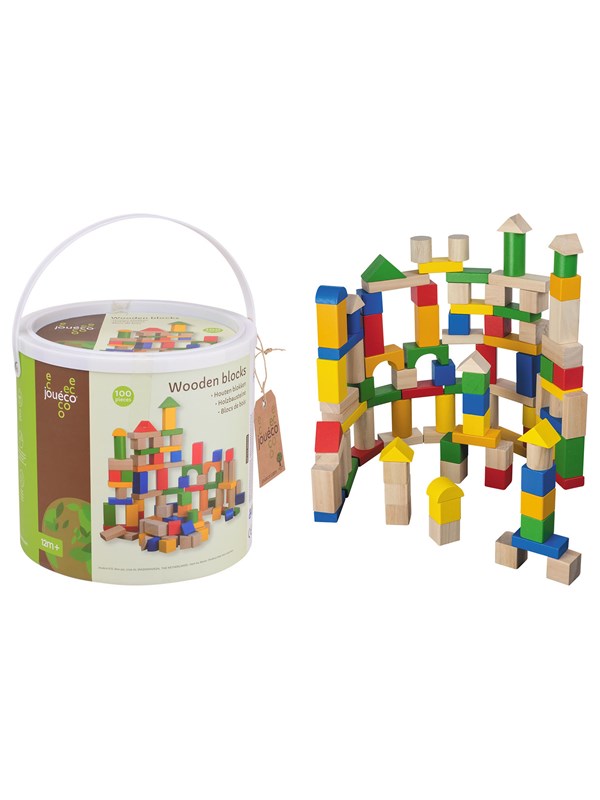 Jouéco Wooden blocks 100 pcs