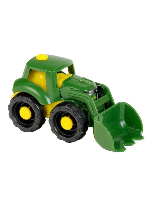 Klein Toys John Deere trekker - schaal 1:50 - perfect voor de zandbak of kinderkamer - groen geel