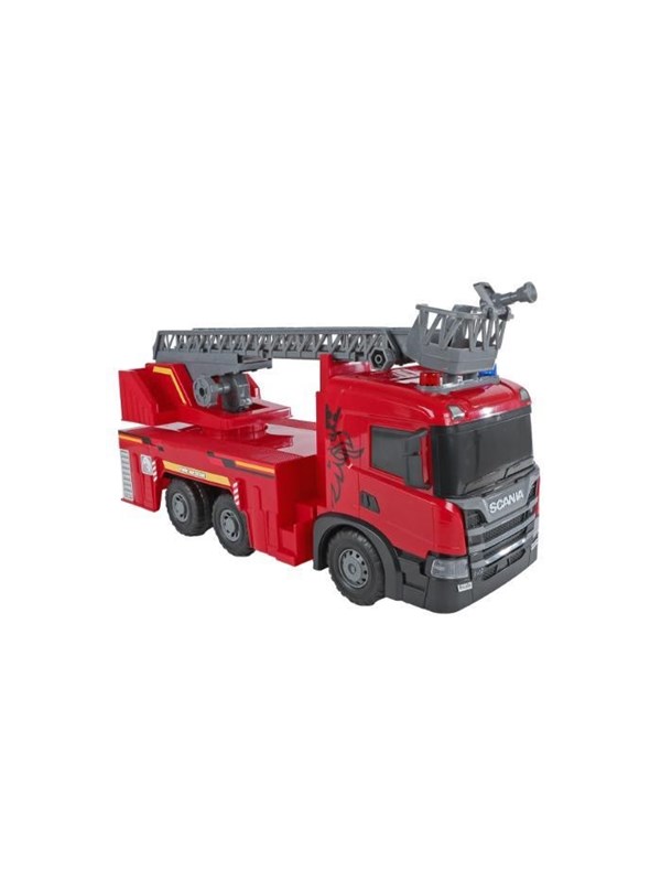 2-Play Scania Vrachtwagen Brandweerwagen Frictie met Licht en Geluid