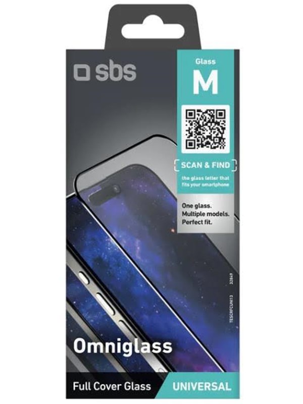 Sbs Omniglass M Glas Voor Telefoonscherm: Schermbescherming Met Verbeterde Weerstand