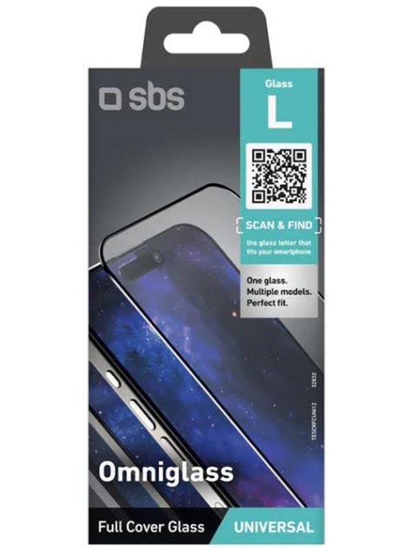 Sbs Omniglass L Universeel Beschermend Glas Voor Telefoons 9H Hoge Hardheid