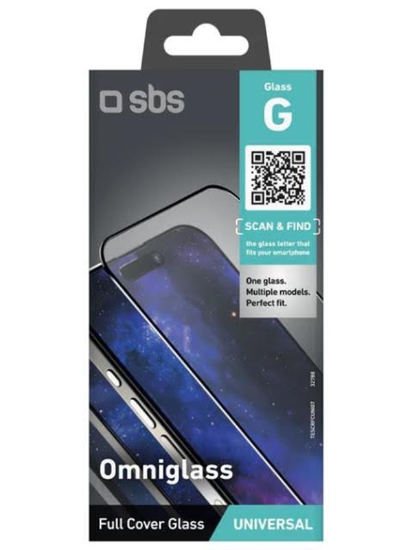 Sbs Glass Omniglass G Universele Screenbescherming Voor Telefoons Duurzaam