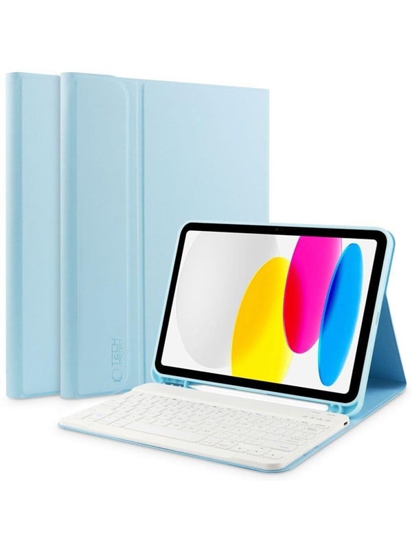 Tech-Protect SC Pen + Keyboard Case for iPad 10.9" 2022 - Light Blue