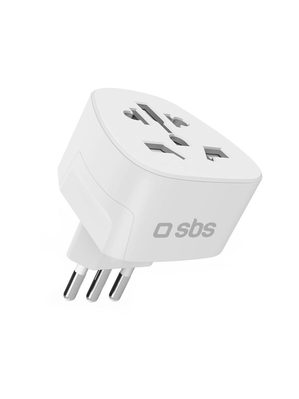 SBS IT Travel Adapter - Universal - White