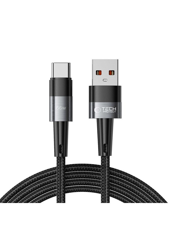 Tech-Protect UltraBoost USB-C / USB-C 66W 6A 2m Cable - Grey