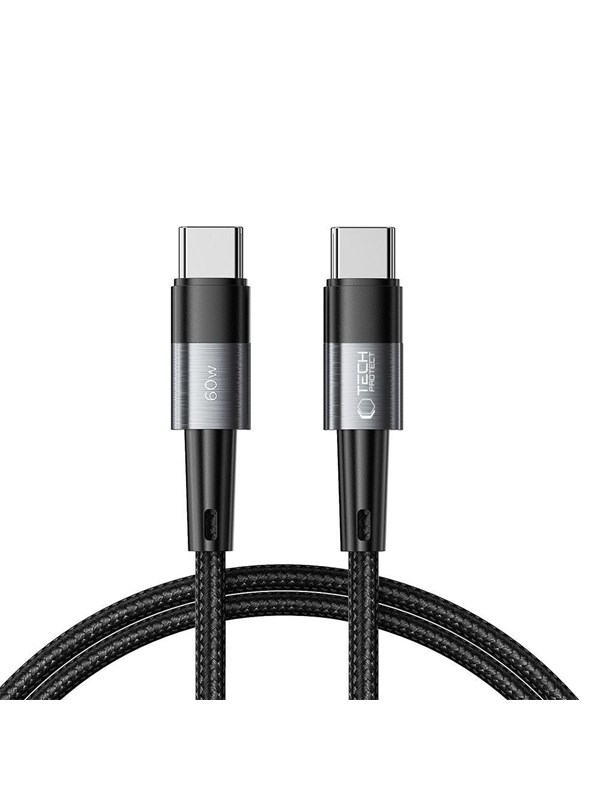 Tech-Protect UltraBoost USB-C / USB-C PD 60W 3A 1m Cable - Grey